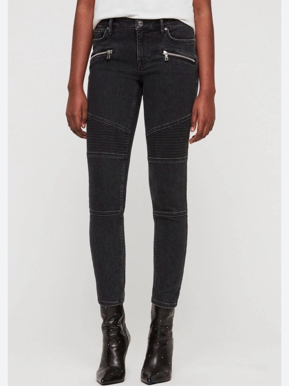 Allsaints Biker Cropped Jeans‎